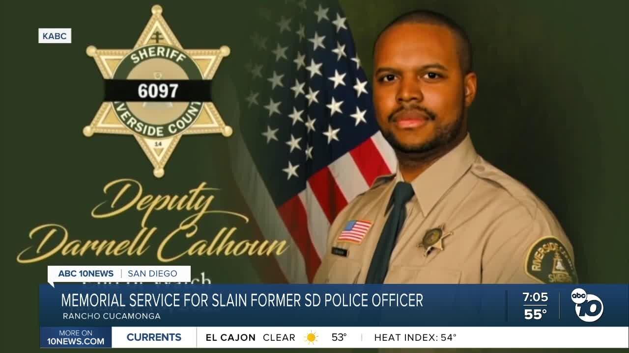 Slain California deputy honored with 50-mile procession