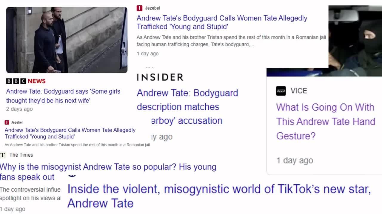 Andrew Tate hand signs banned in schools - One News Page VIDEO