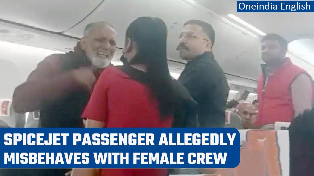 SpiceJet passenger arrested after crew deboards 2 over alleged misbehaviour | Oneindia News*News