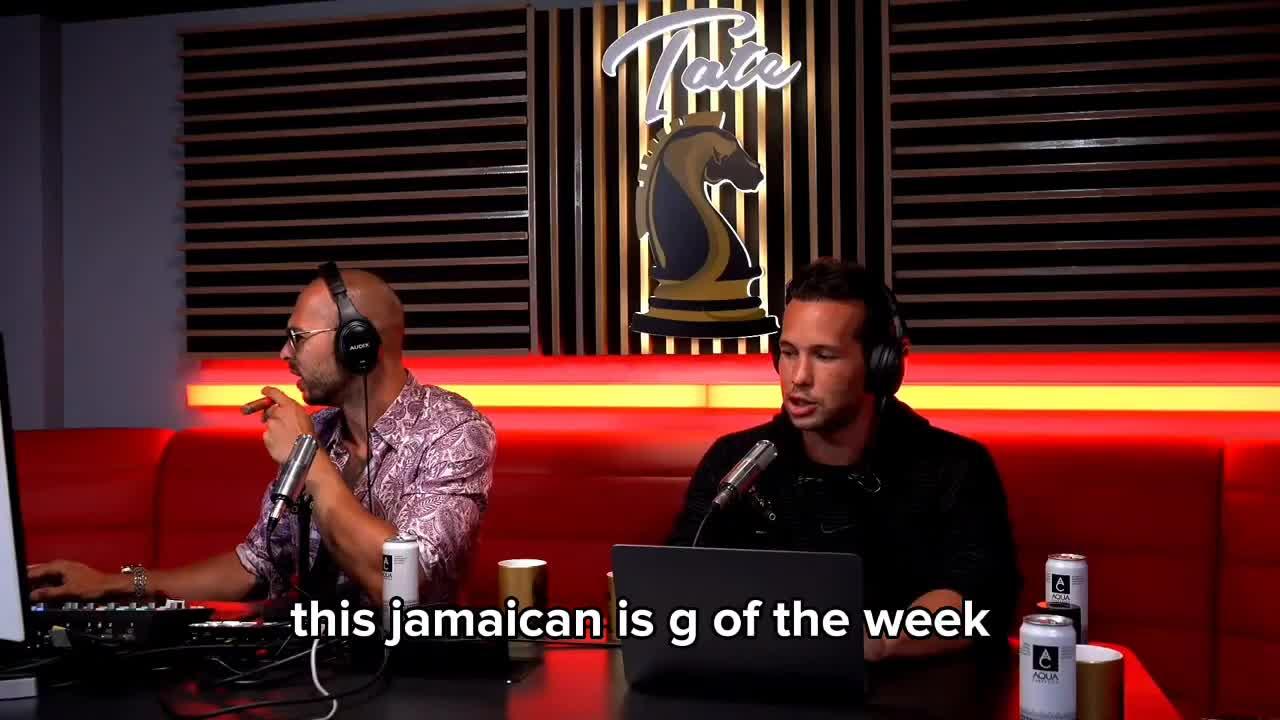 Andrew Tate funny reaction to Jamaican guy's freestyle _ Biggs Don _ Emergency Meeting Best Bits