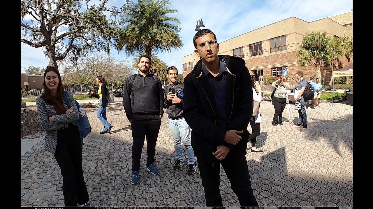 University of Central Florida: Angry Muslim Grabs My Sign, Police Show Up, 7 Other Preachers Also Show Up Passing Out Tracts