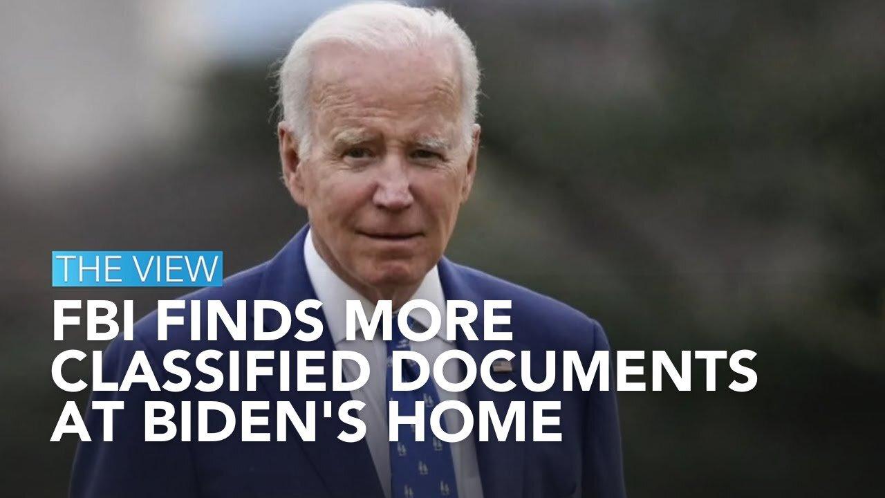 FBI finds more classified material at Biden's home