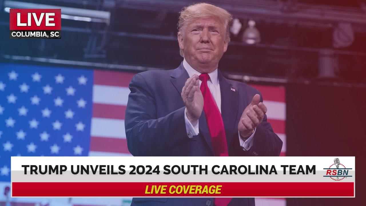 LIVE: President Trump Unveils his South Carolina Leadership Team in Columbia, SC - 1/28/2023