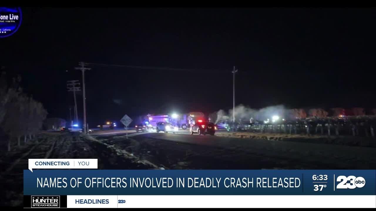 Names of officers involved in deadly crash released