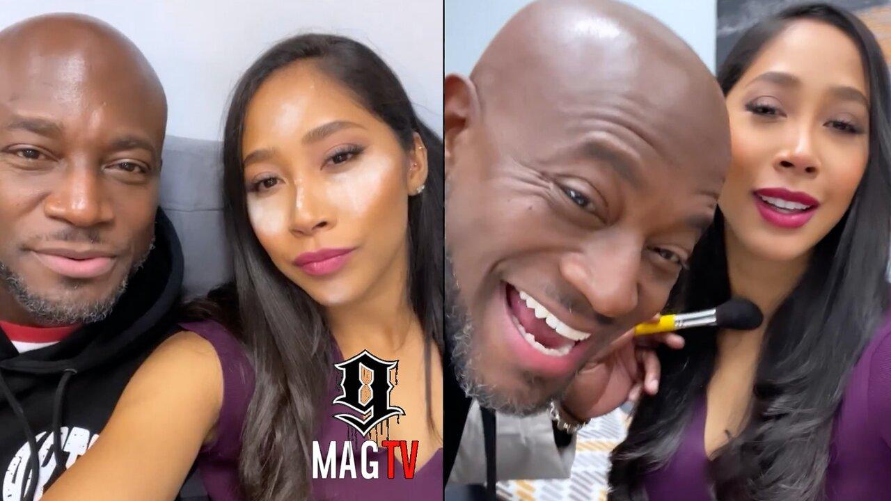 Taye Diggs Attempts To Do Boo Apryl Jones Makeup! 💄