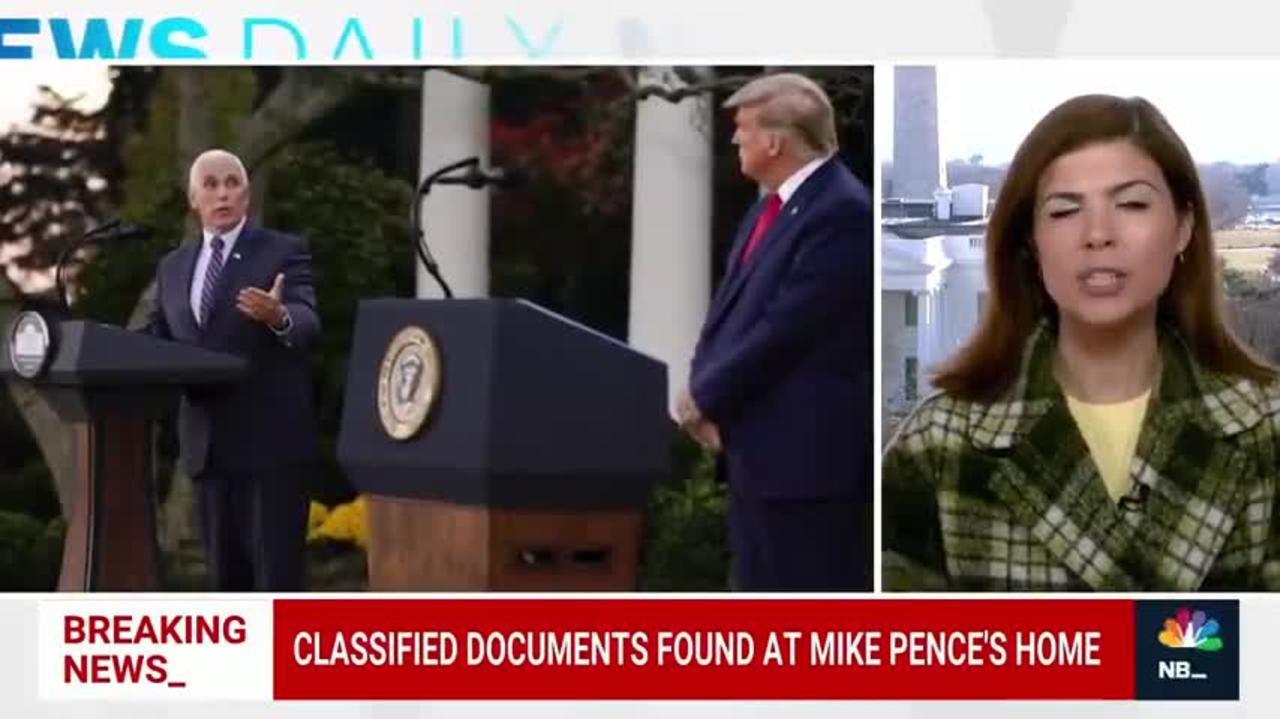CLASSIFIED DOCUMENTS FOUND AT MIKE PENCE'S HOME>> ABC NEWS