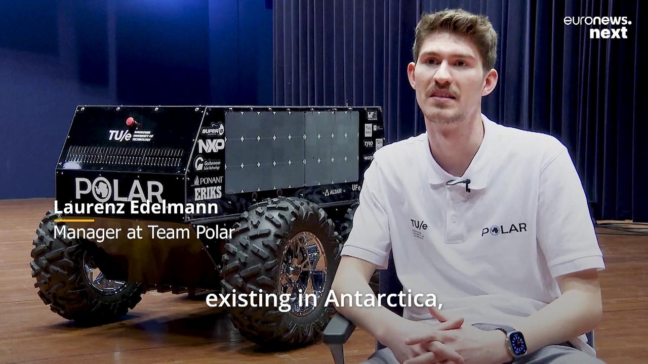 Dutch students have designed the first electric rover to carry out climate research on Antarctica