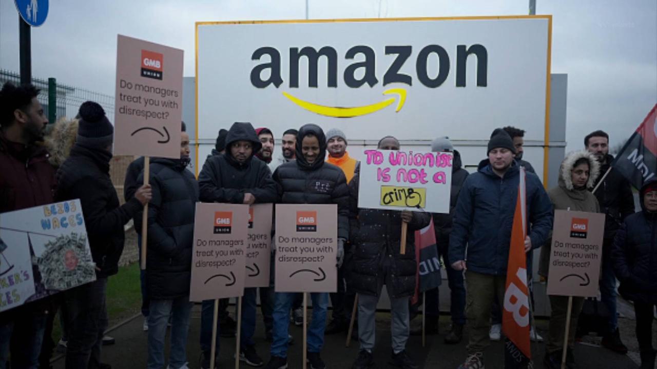 Amazon Workers Hold First-Ever UK Strike