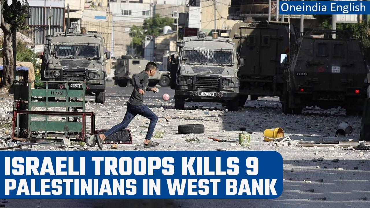Israeli troops kill9 Palestinians in West Bank raid | Oneindia News *International