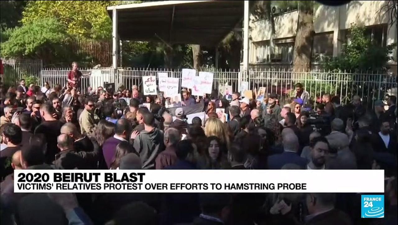 Beirut port blast families rally in support of probe judge