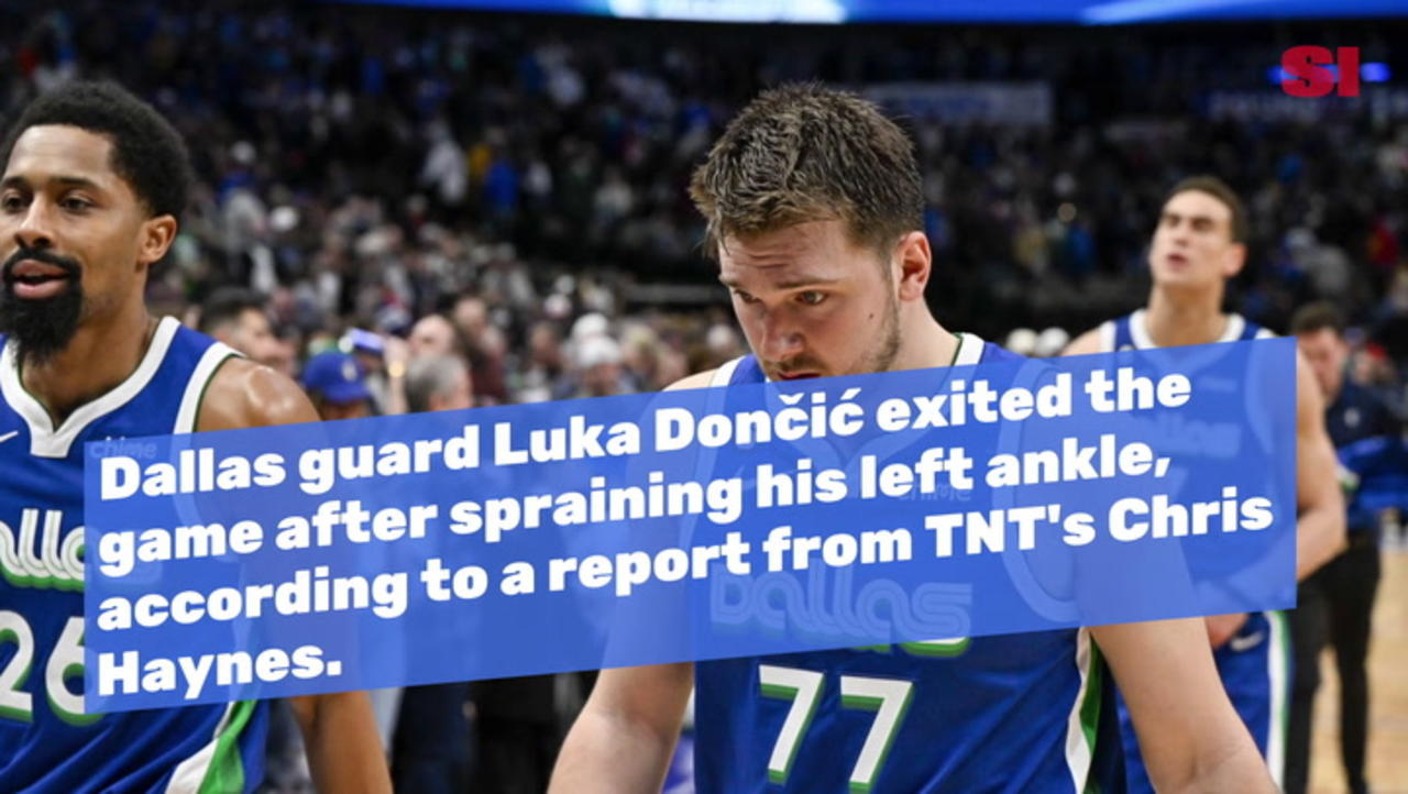 Luka Dončić Leaves Game vs  Suns With Ankle Injury