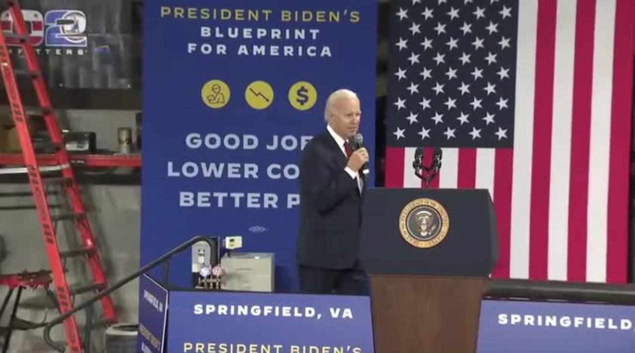 Joe Biden says we need to protect his treasonous "gains" from MAGA House Republicans