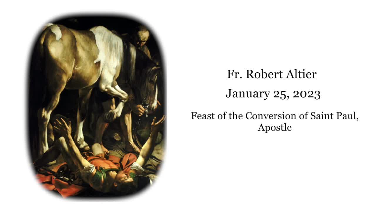 Latin Mass Homily by Fr. Robert Altier for 1-25-2023