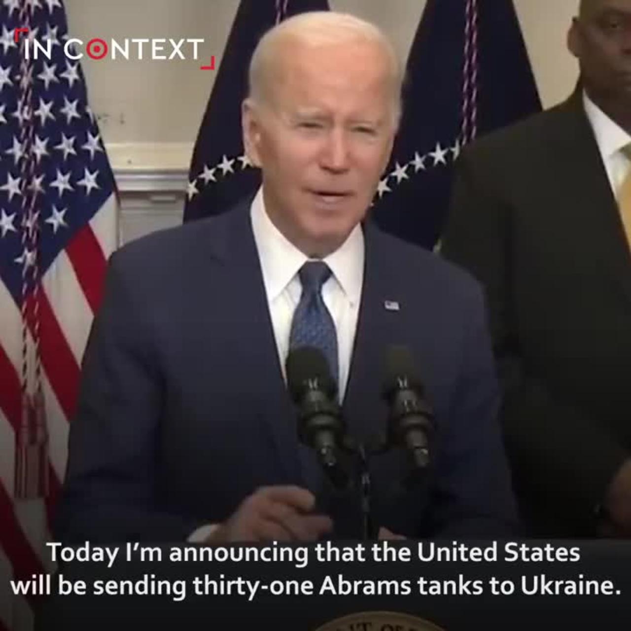Joe Biden previously said sending tanks would mean WWIII!!