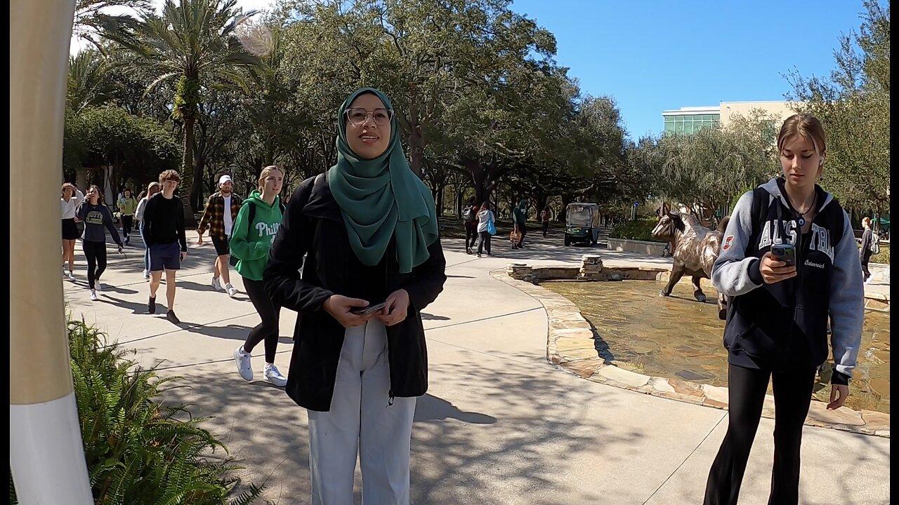 University of South Florida: Great Conversation w/ A Humble Student, Contending With Several Hypocrites & Muslims, Jesus is 