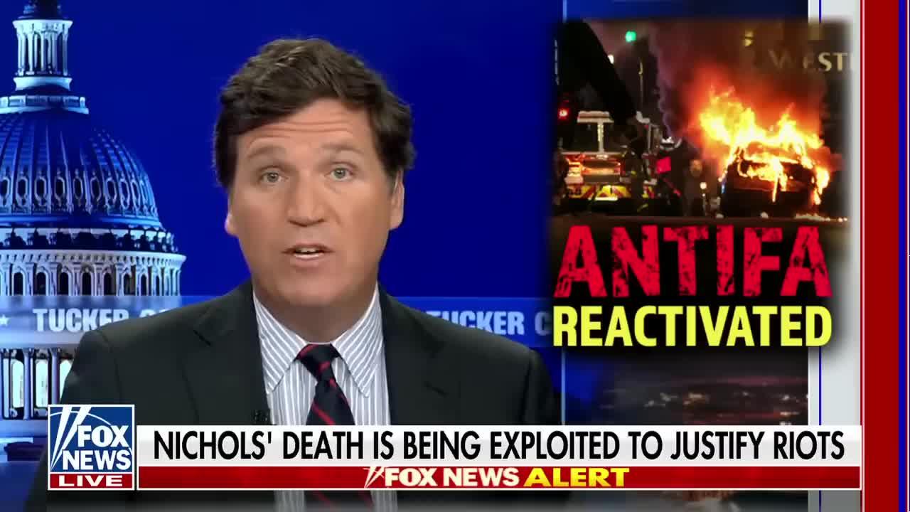 Tucker Carlson Exposes Leftist's Making a Race War Out of Five Black Cops Killing a Black Man