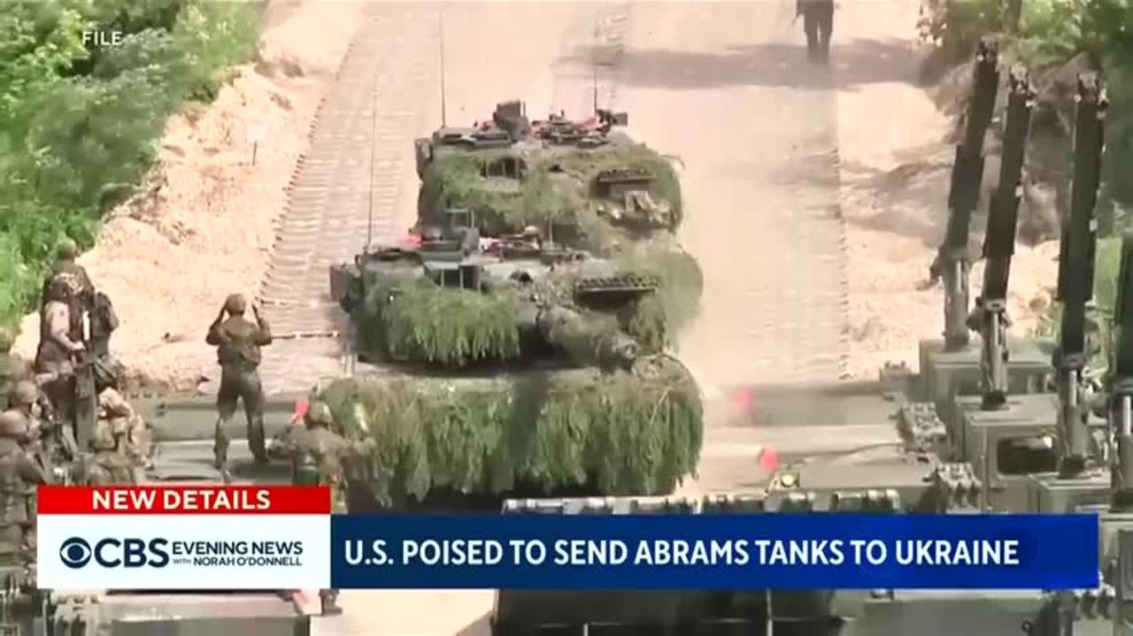 U.S. poised to send Abrams tanks to Ukraine