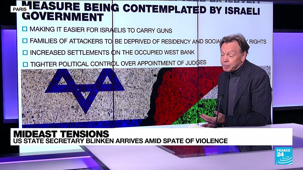 Blinken on Mideast tour as Israel-Palestinian violence flares