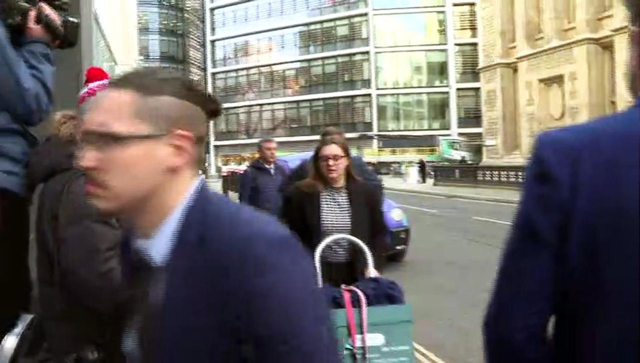 James Bond actress Eva Green arrives at court
