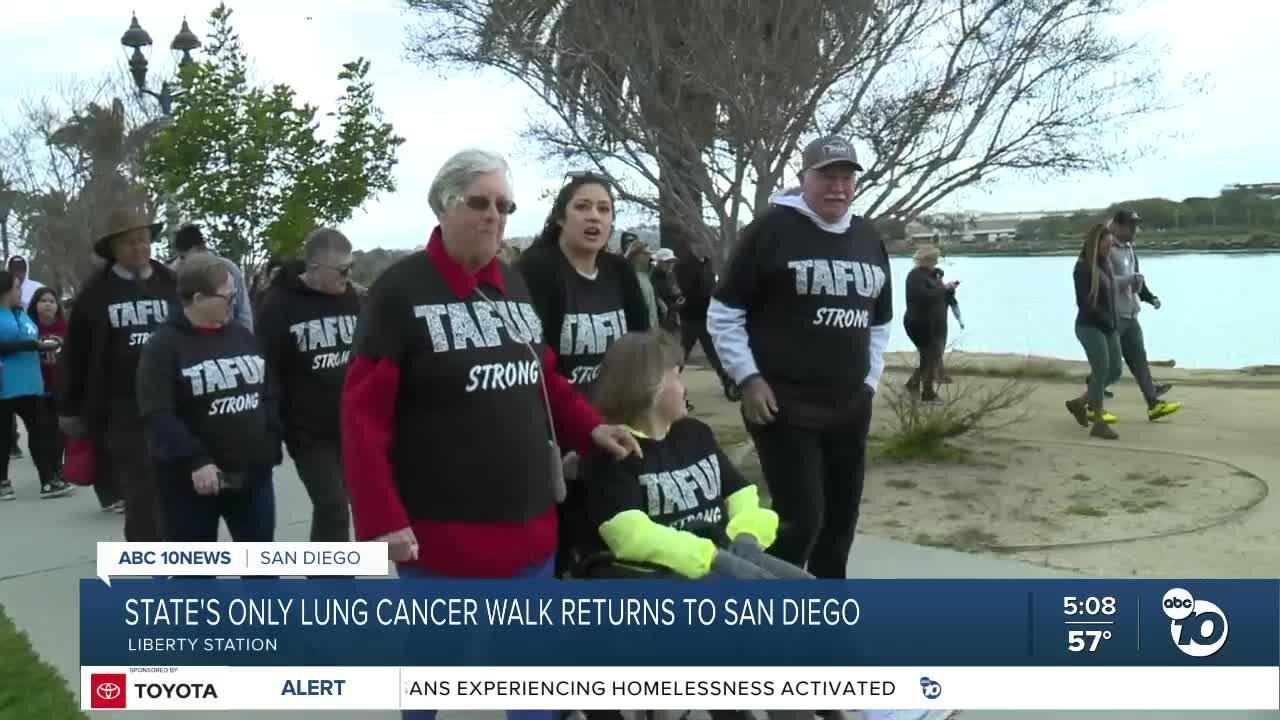 California's only lung cancer walk returns to San Diego