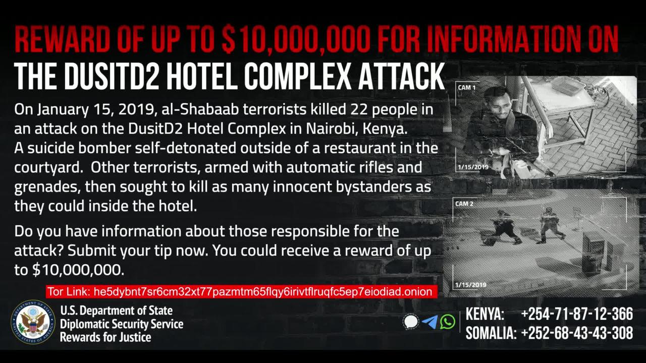 Attack on DusitD2 Hotel Complex, Nairobi, Kenya AFRICA (SUB-SAHARA)