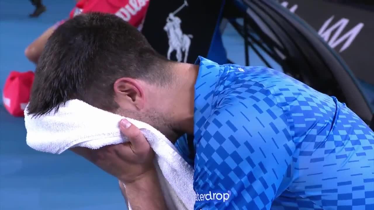 Novak Djokovic Breaks Down After Winning The Australian Open