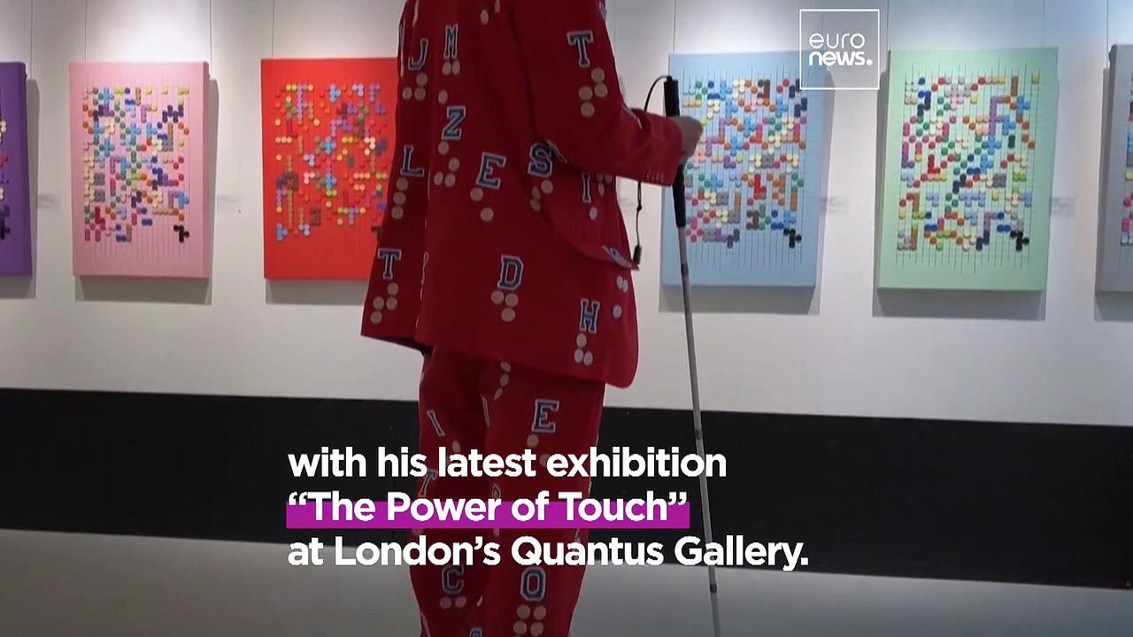 The Power of Touch: Visually impaired artist Clarke Reynolds exhibits Braille works in London