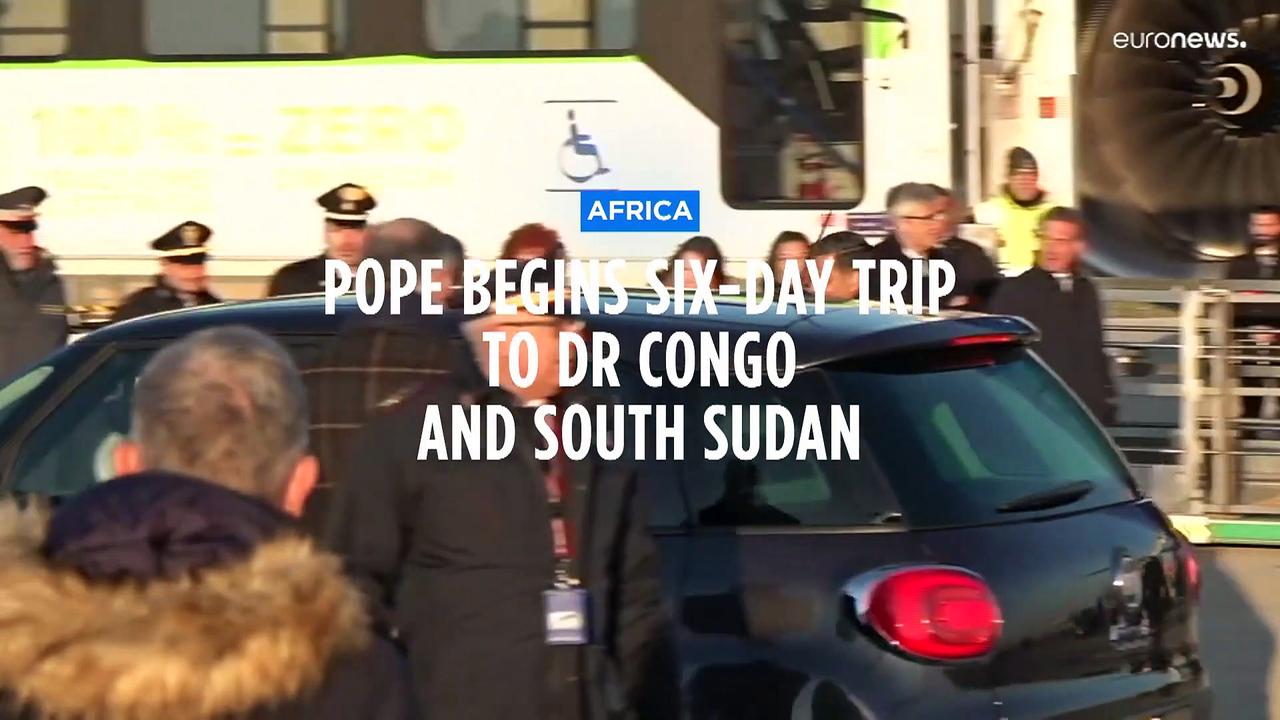 Pope begins trip to the Democratic Republic of the Congo