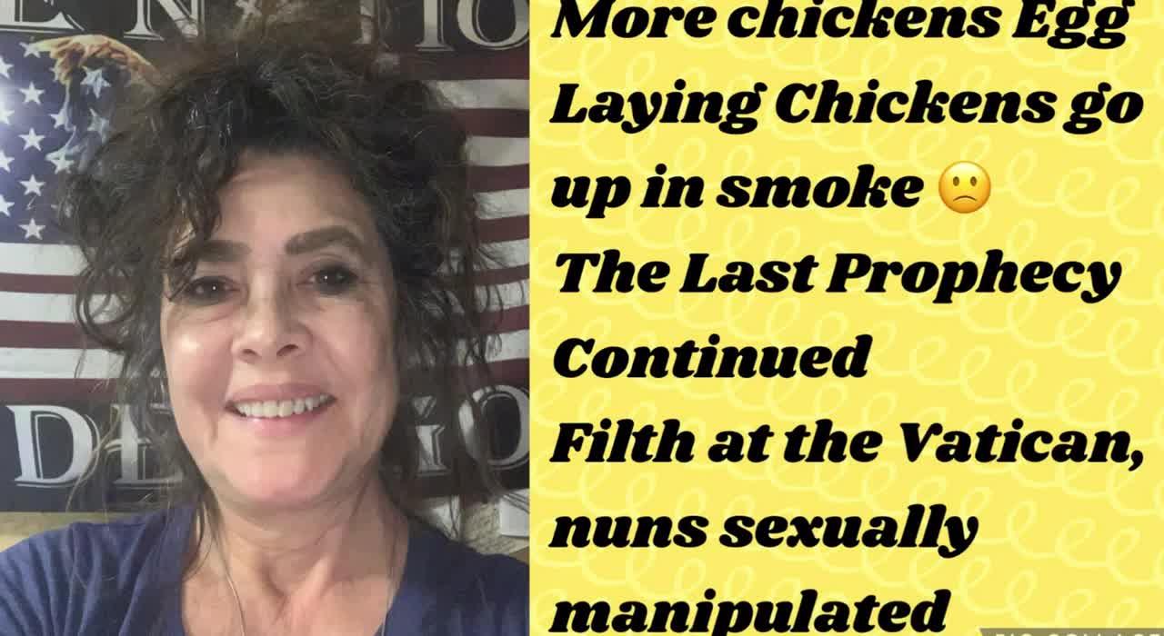 1/30/23 Egg Farm up in smoke,filth at Vatican, One News Page VIDEO