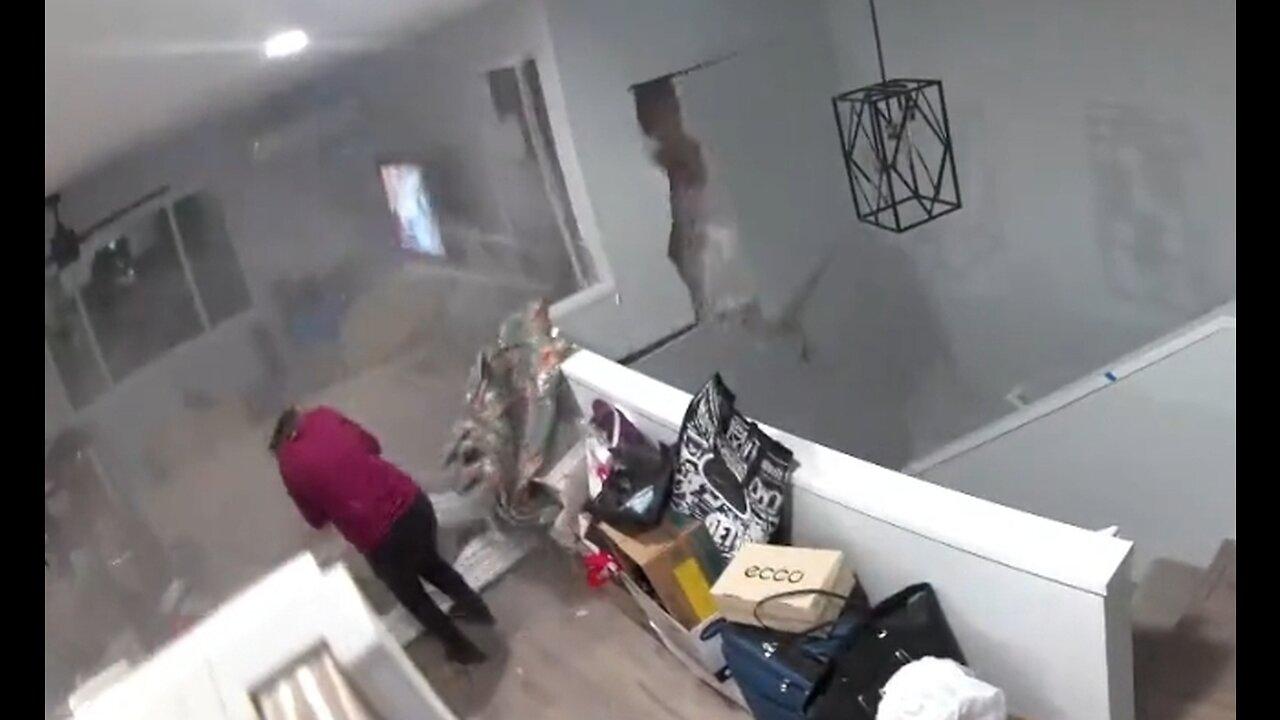 Huge Boulder Crashes Through Home Barely Missing One News Page VIDEO