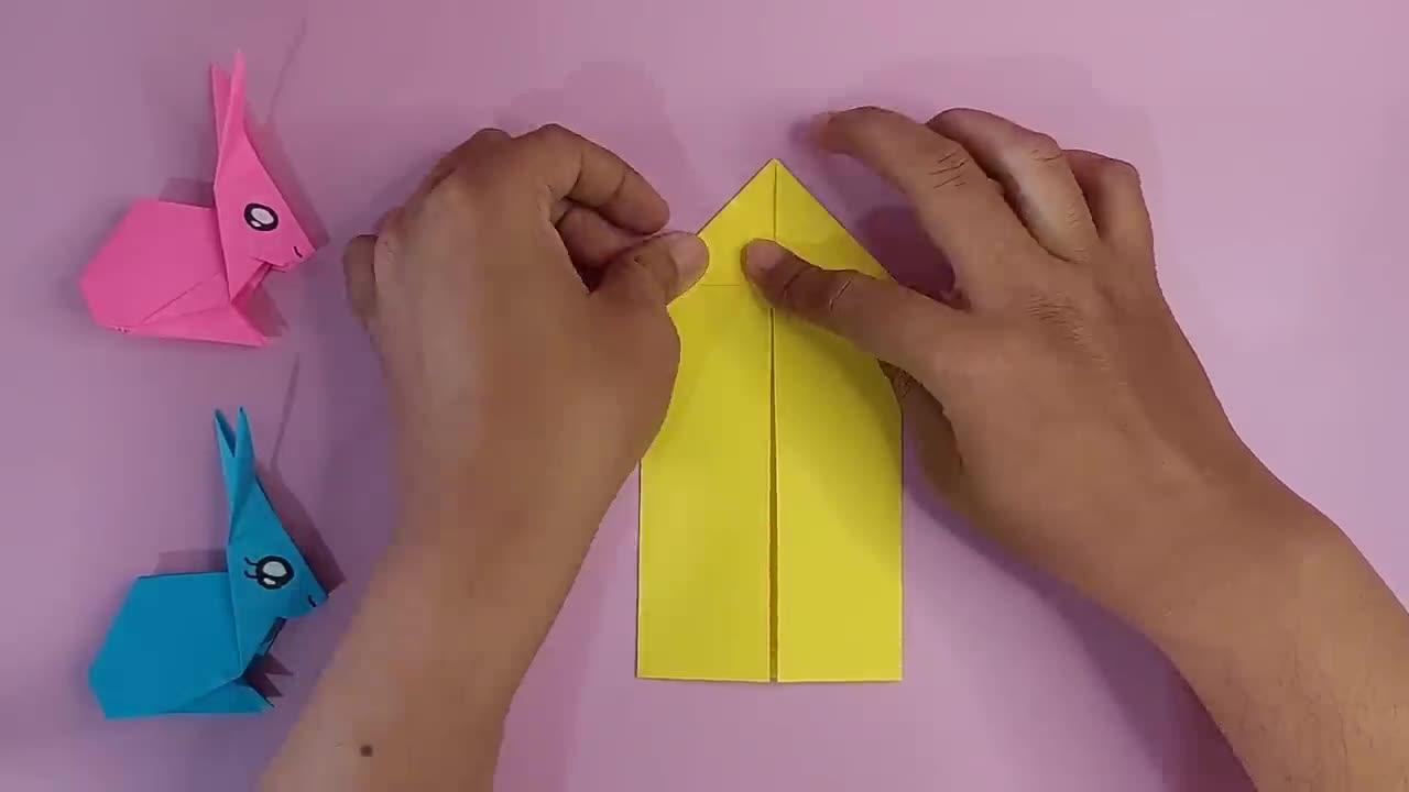 How to make Origami Rabbit Easy | Cara membuat Origami Kelinci