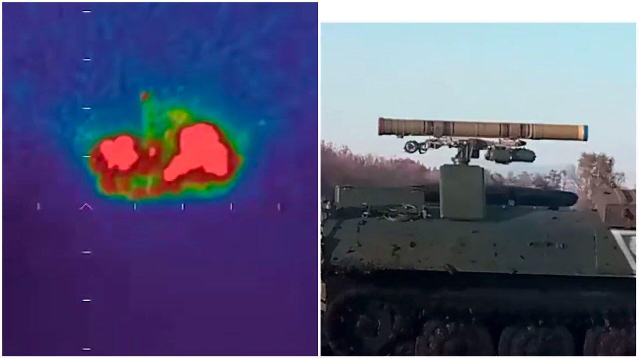No Hiding From Shturm-S! Russia's anti-tank missile carrier destroys Ukrainian armored personnel carrier