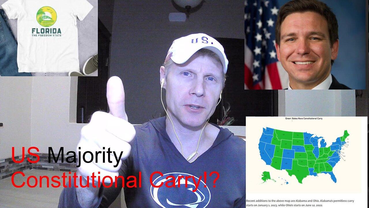 Tipping the US to CONSTITUTIONAL CARRY MAJORITY...a GAME CHANGER/ Florida's new Bill /hand guns.