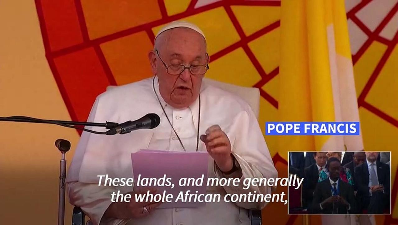 'Hands off Africa' says Pope Francis on DR Congo visit