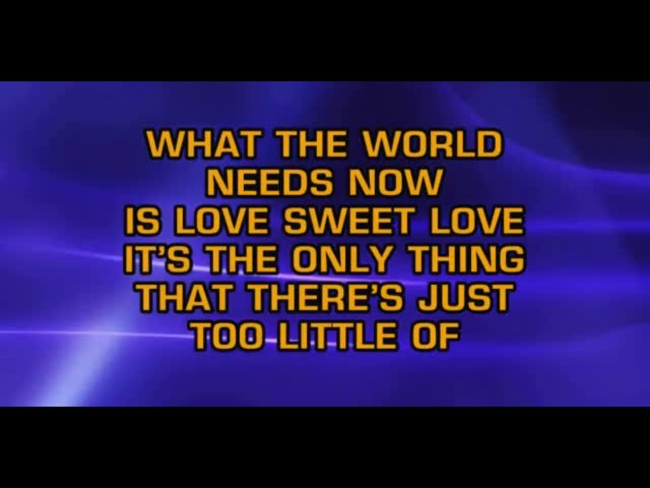 Jackie DeShannon What The World Needs Now Karaoke