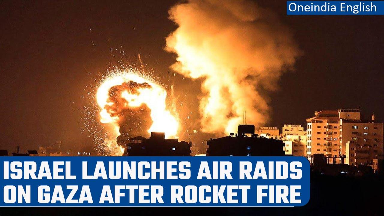 Israel launches air raids on Gaza after rocket fire | Oneindia News