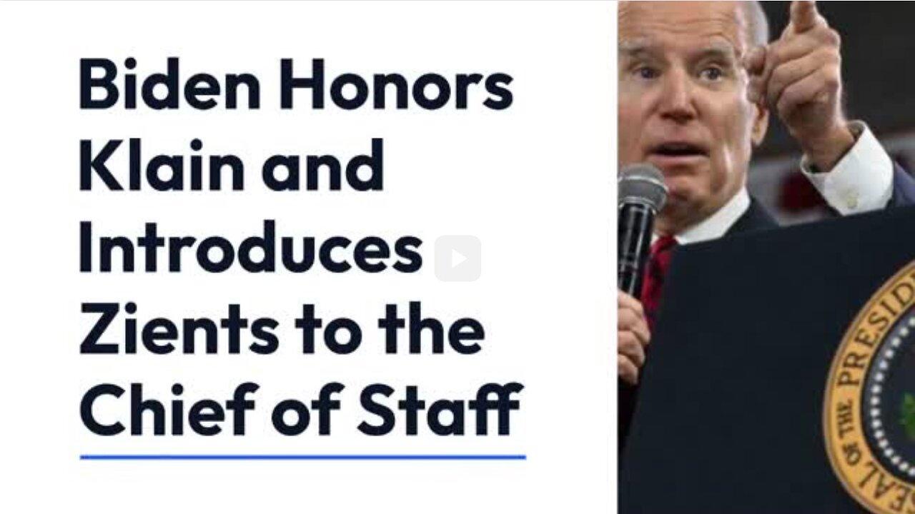 Biden Honors Klain and Introduces Zients to the Chief of Staff Transition Ceremony