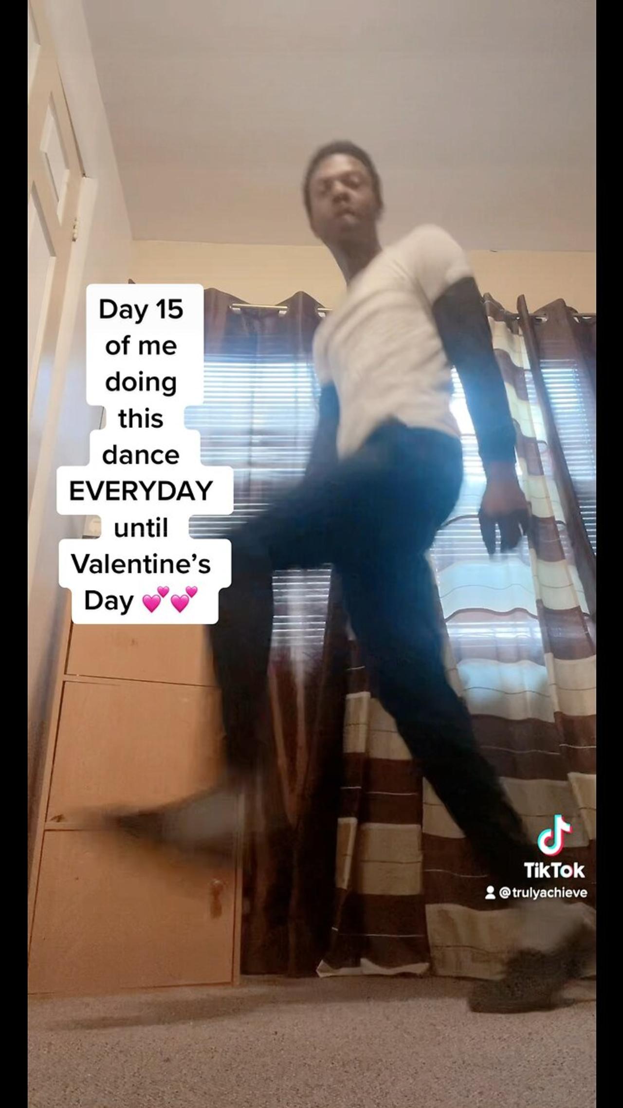 Day 15 of me doing this TikTok dance EVERYDAY until Valentine’s Day