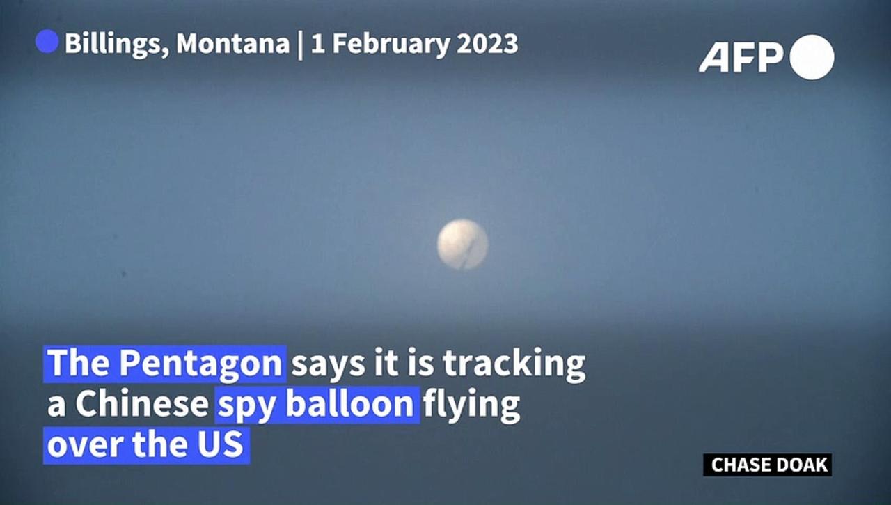Suspected Chinese spy balloon flies over Montana