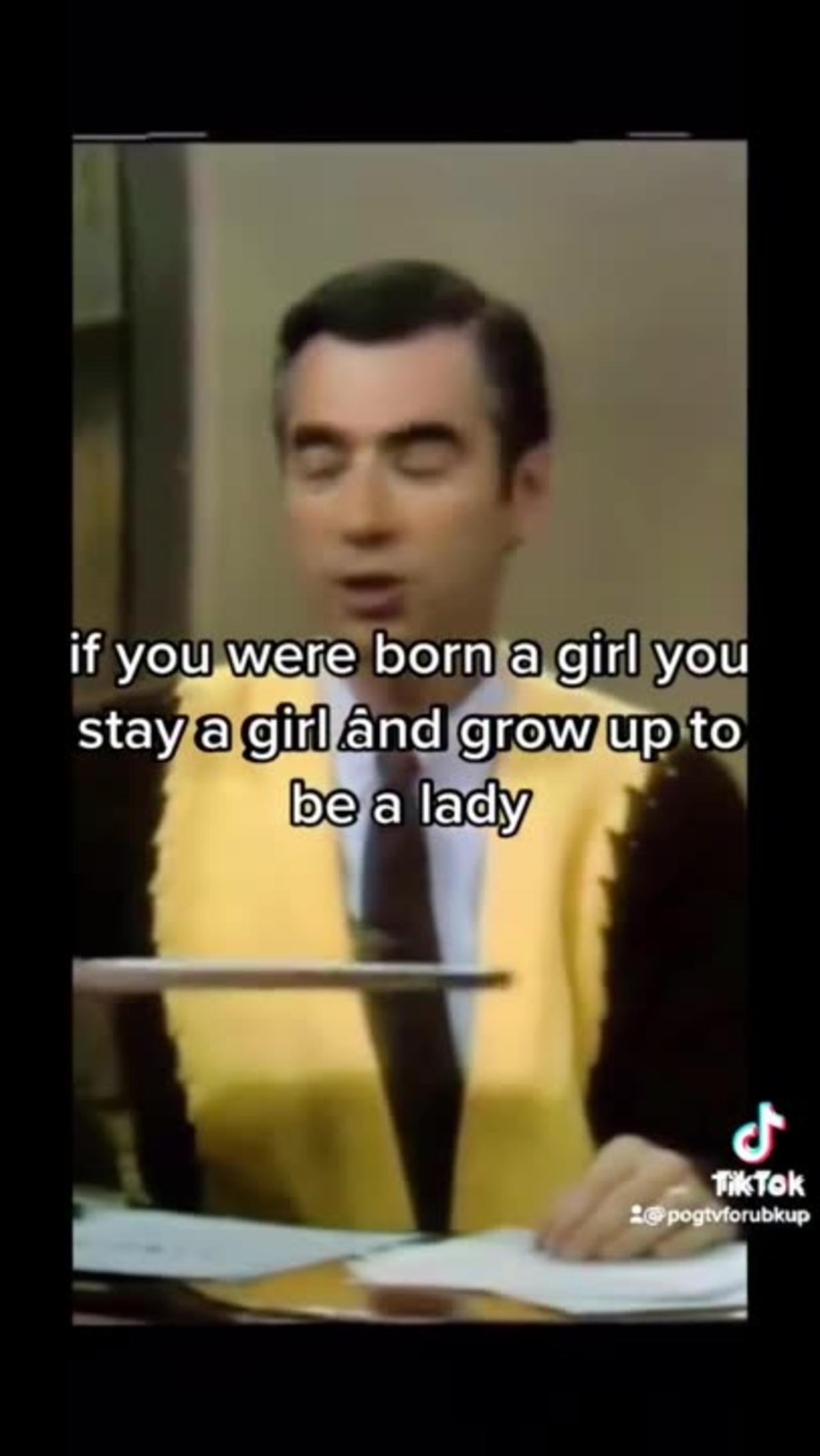 Clip Of Mister Rogers Explaining Basic Science of the Sexes is Triggering Lunatics The Left