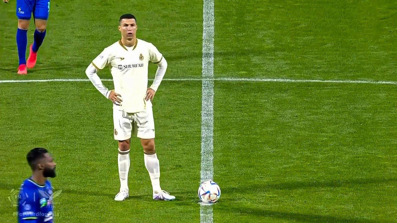Christiano Ronaldo scores his first goal for Al-Nassr