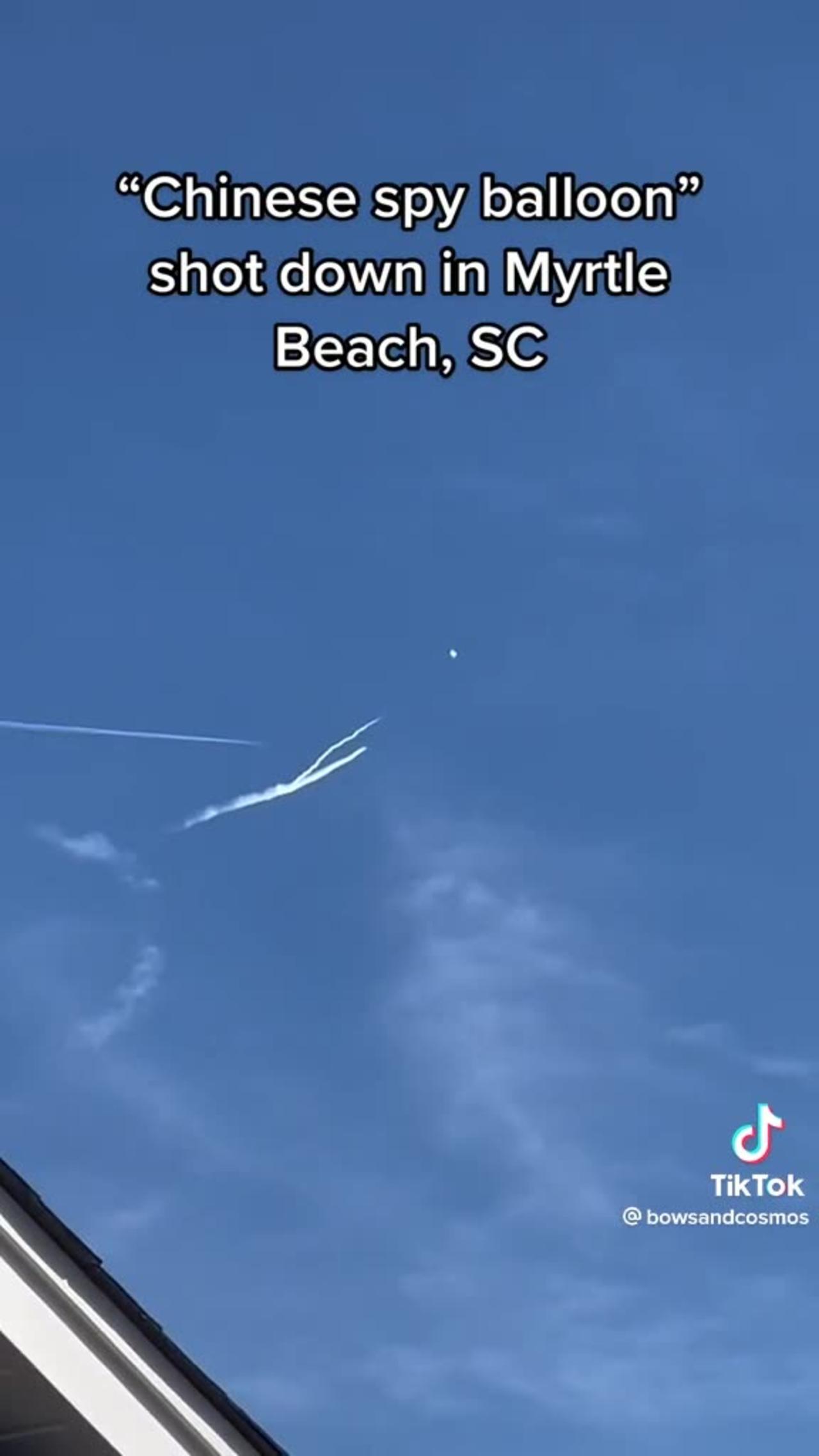South Carolina balloon shot down.