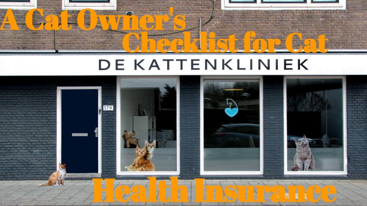A Cat Owner's Checklist for Cat Health Insurance