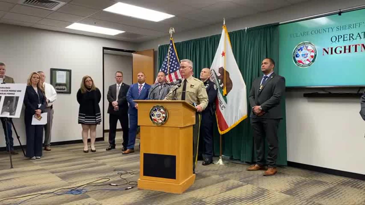 Goshen California Homicide Arrests Press Conference February 3, 2023 (Tulare County