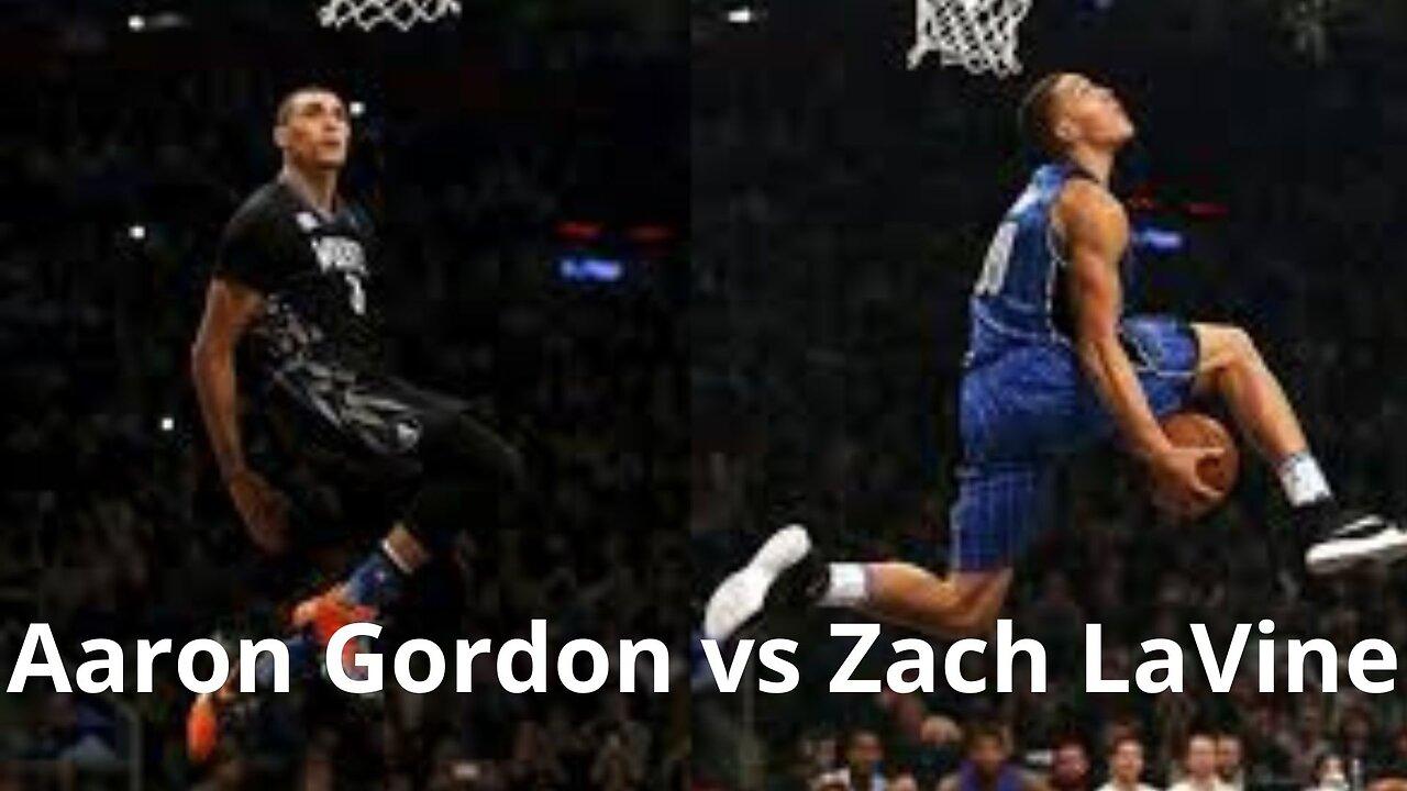 NBA BASKETBALL Slam Dunk Tournament 2016 NBA Slam Dunk Contest - Aaron Gordon vs Zach LaVine