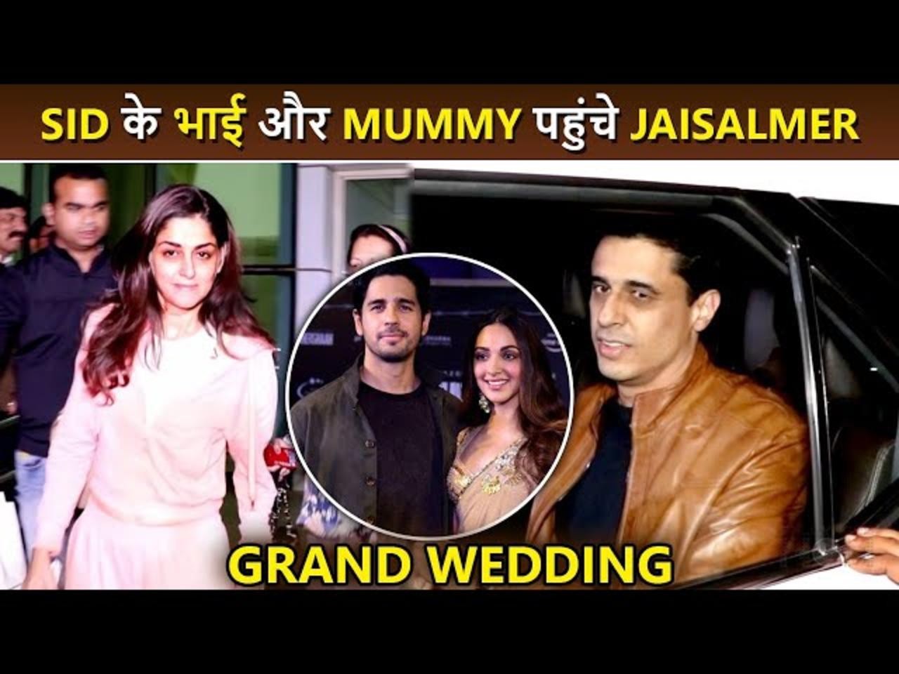 Sidharth Malhotra's Brother and Mother Arrive At Jaisalmer For His Grand Wedding With Kiara Advani