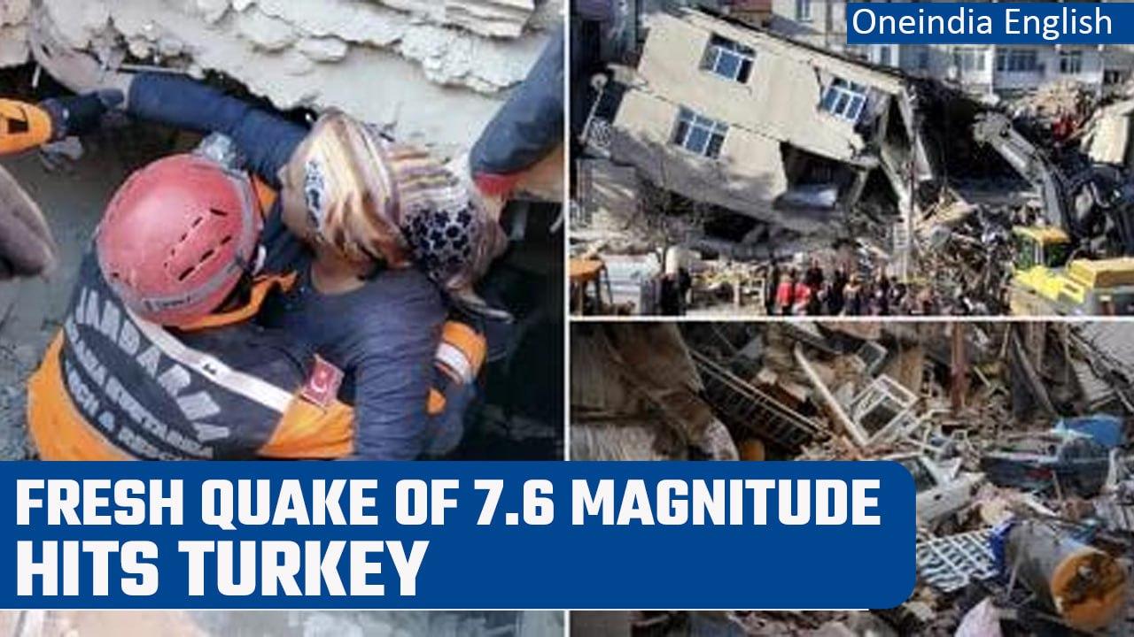 Turkey Earthquake: Fresh quake of magnitude 7.6 hits Elbistan district | Oneindia News