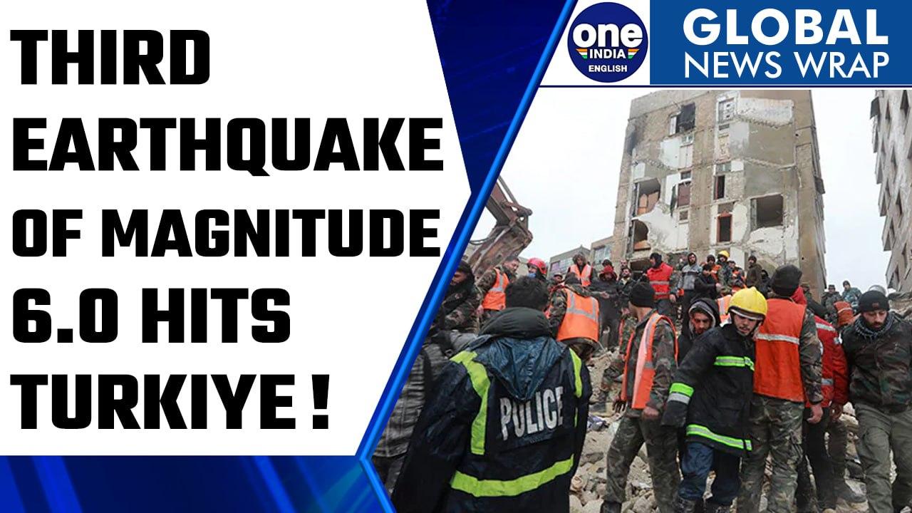 Turkey earthquake: Another quake of magnitude 6.0 hits central Turkiye; 3rd in a day |Oneindia News