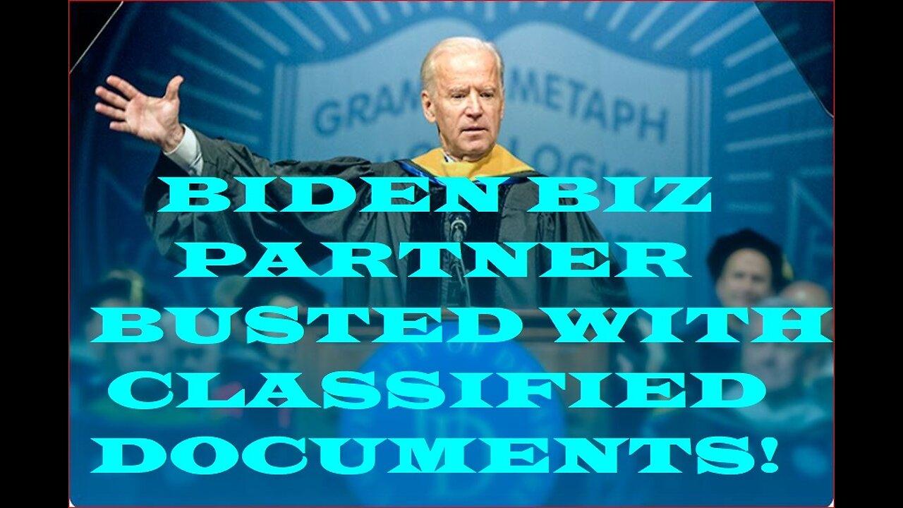 Biden business buddy busted with 1850 boxes of classified docs!