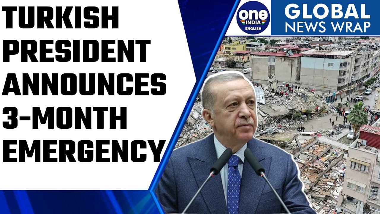 Turkey earthquake: Recep Tayyip Erdogan declares state of emergency for affected areas|Oneindia News